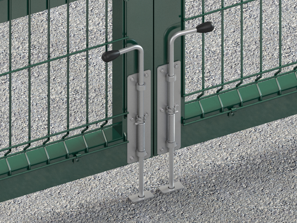 Yergʻa o‘rnatiladigan qulflash mexanizmi.